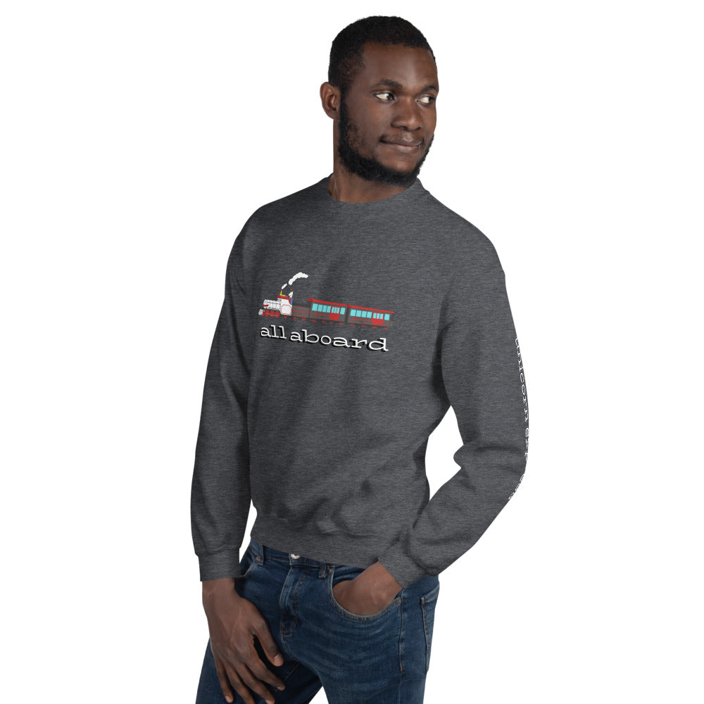 All Aboard the Unicorn Express Sweatshirt by #unicorntrends