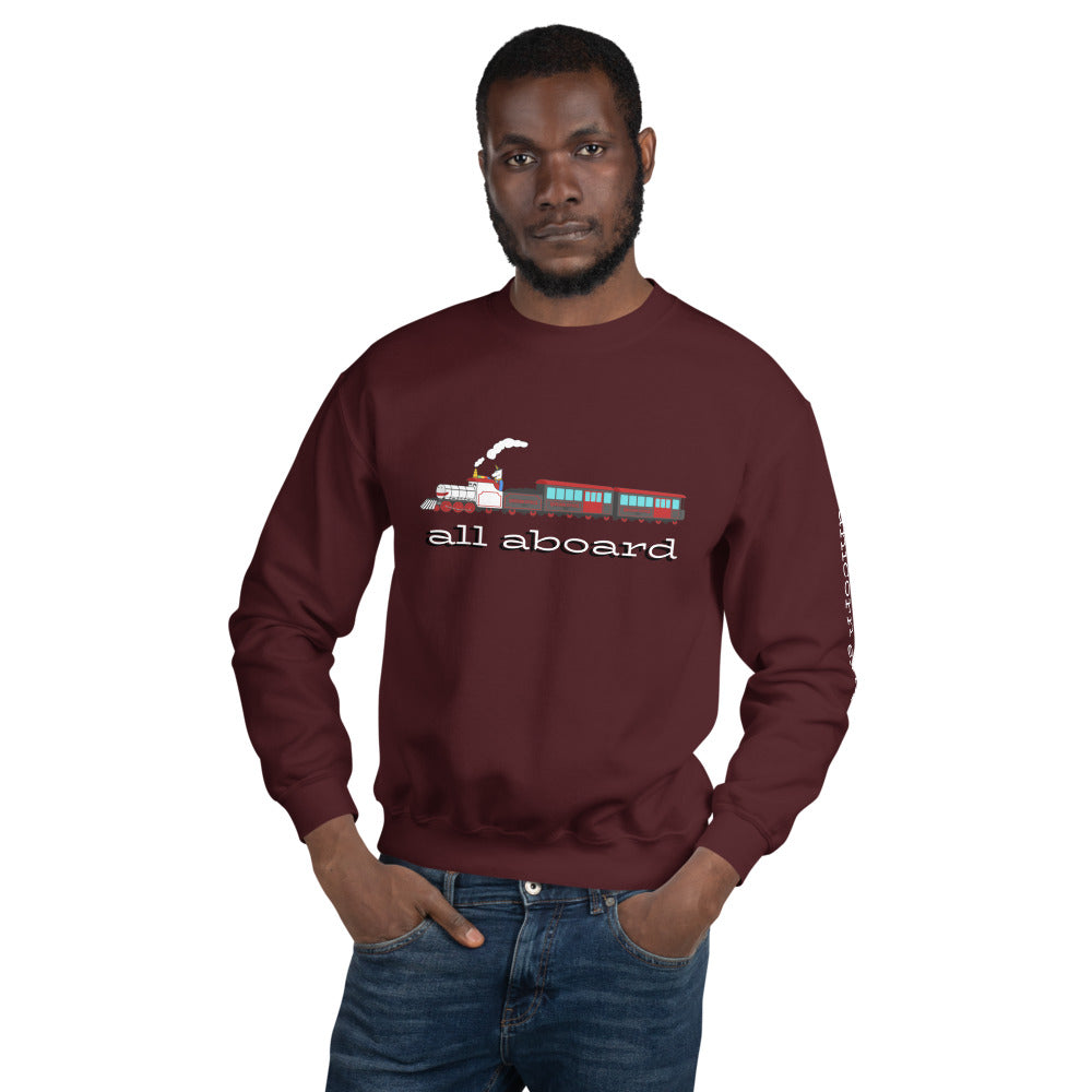 All Aboard the Unicorn Express Sweatshirt by #unicorntrends