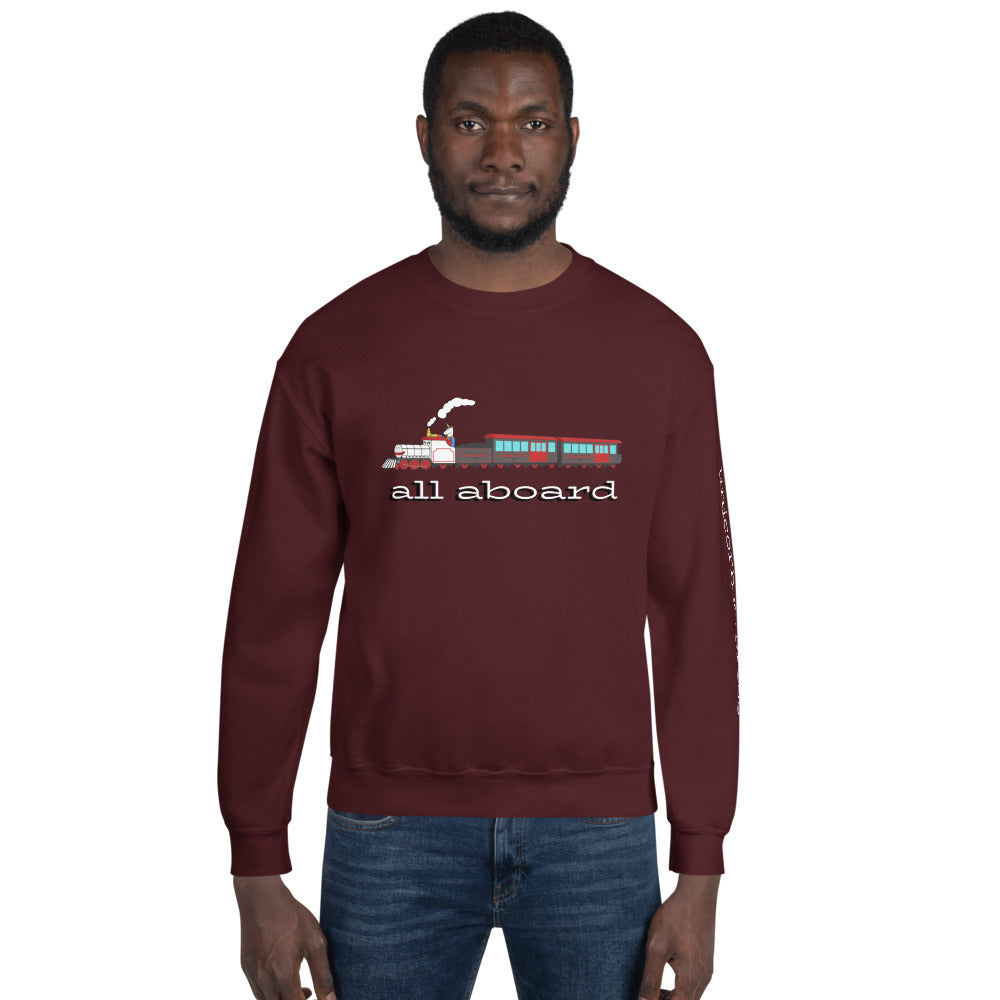 All Aboard the Unicorn Express Sweatshirt by #unicorntrends