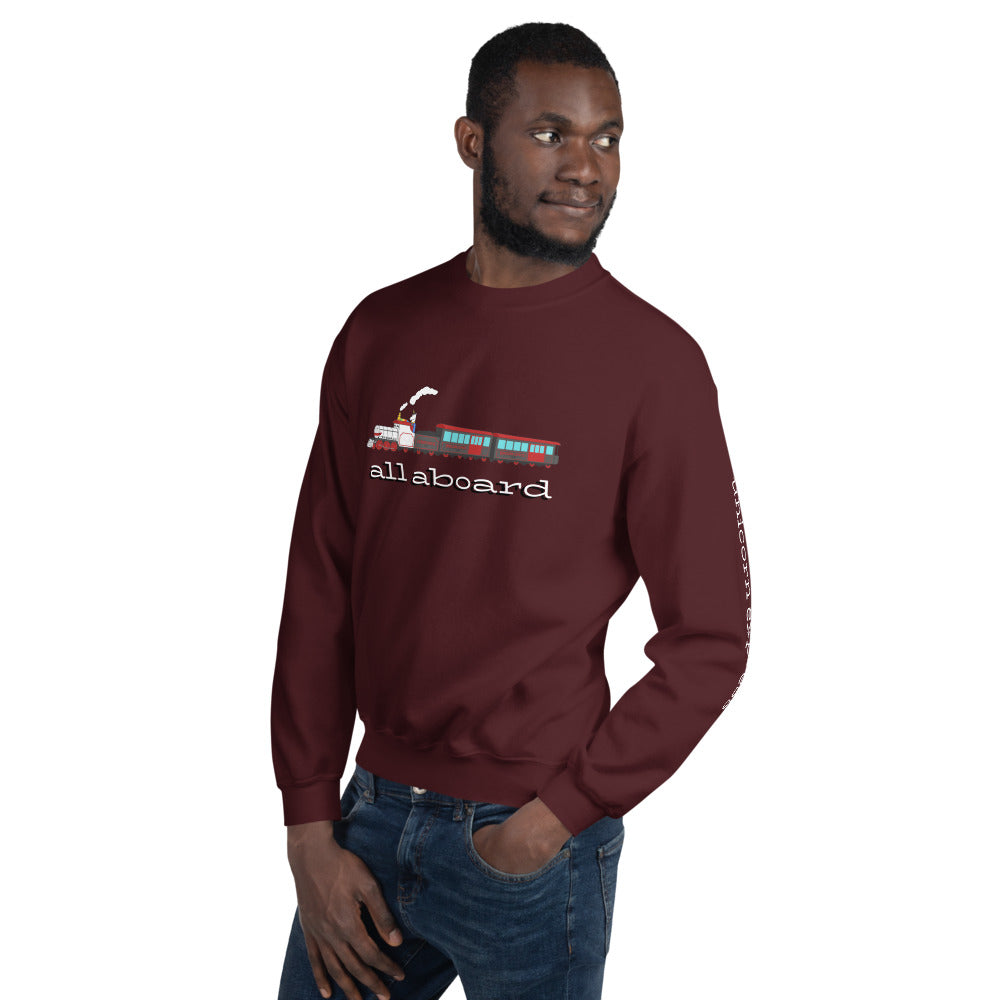 All Aboard the Unicorn Express Sweatshirt by #unicorntrends