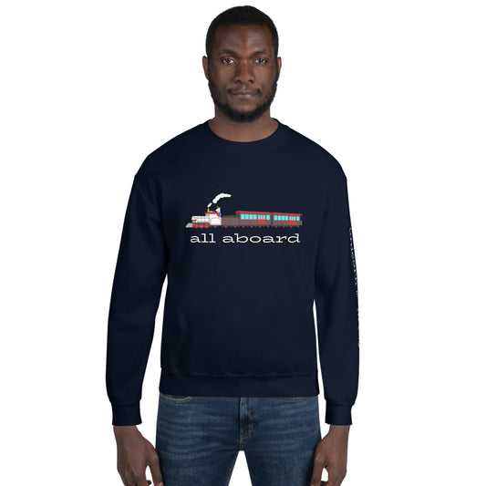 All Aboard the Unicorn Express Sweatshirt by #unicorntrends