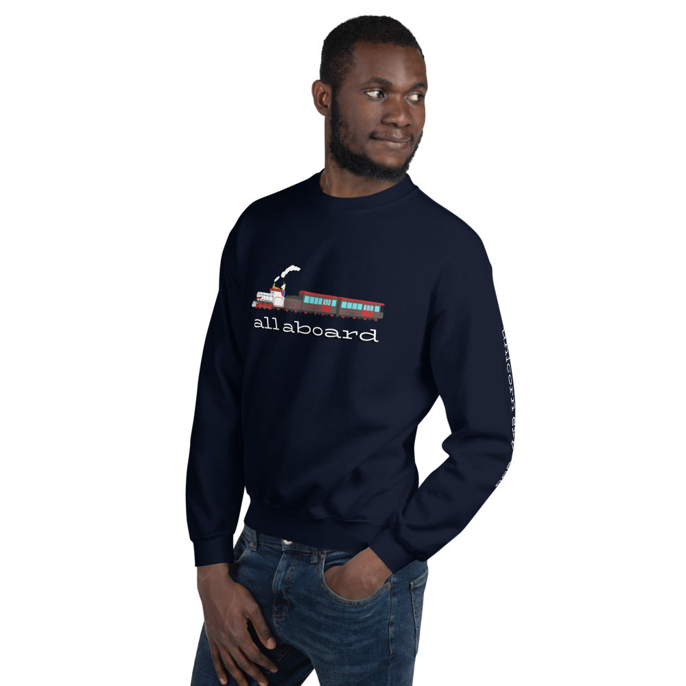 All Aboard the Unicorn Express Sweatshirt by #unicorntrends
