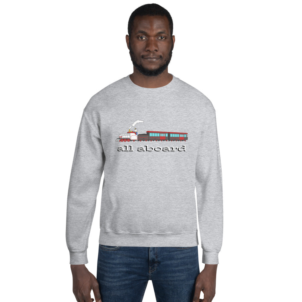 All Aboard the Unicorn Express Sweatshirt by #unicorntrends