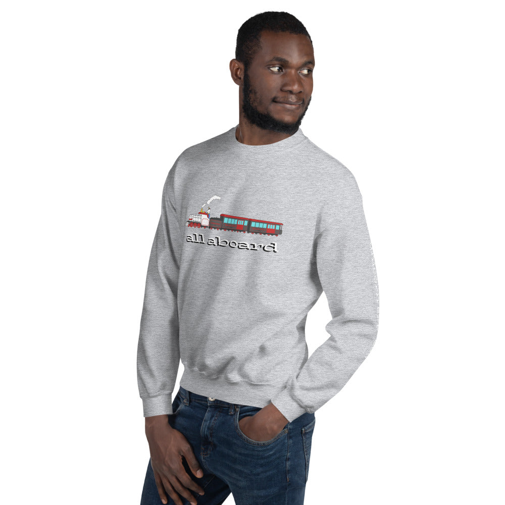 All Aboard the Unicorn Express Sweatshirt by #unicorntrends