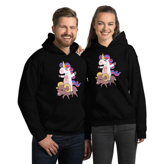 Aries Unicorn Unisex Hoodie by #unicorntrends