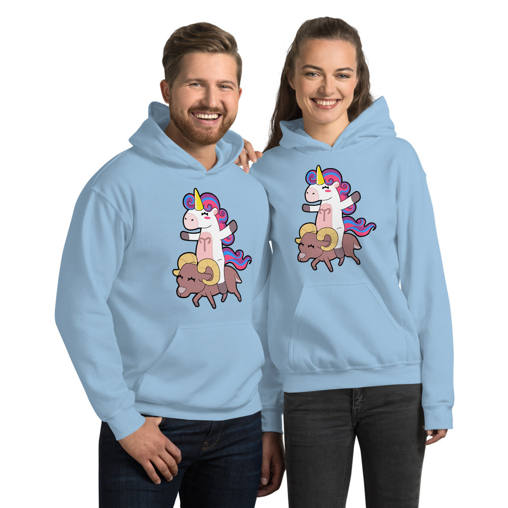 Aries Unicorn Unisex Hoodie by #unicorntrends