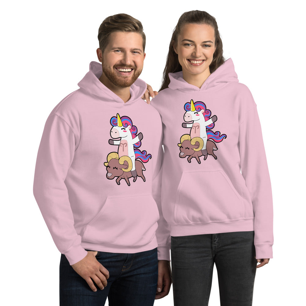 Aries Unicorn Unisex Hoodie by #unicorntrends