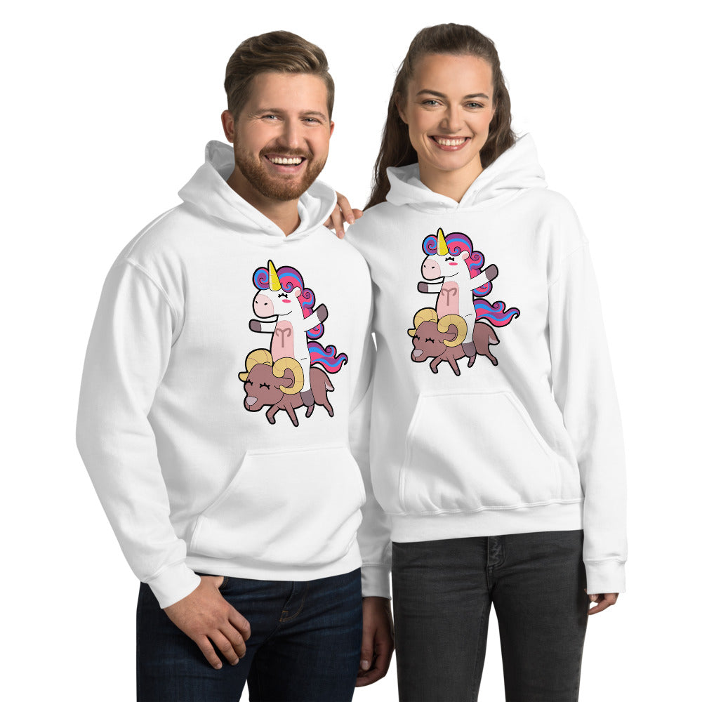 Aries Unicorn Unisex Hoodie by #unicorntrends