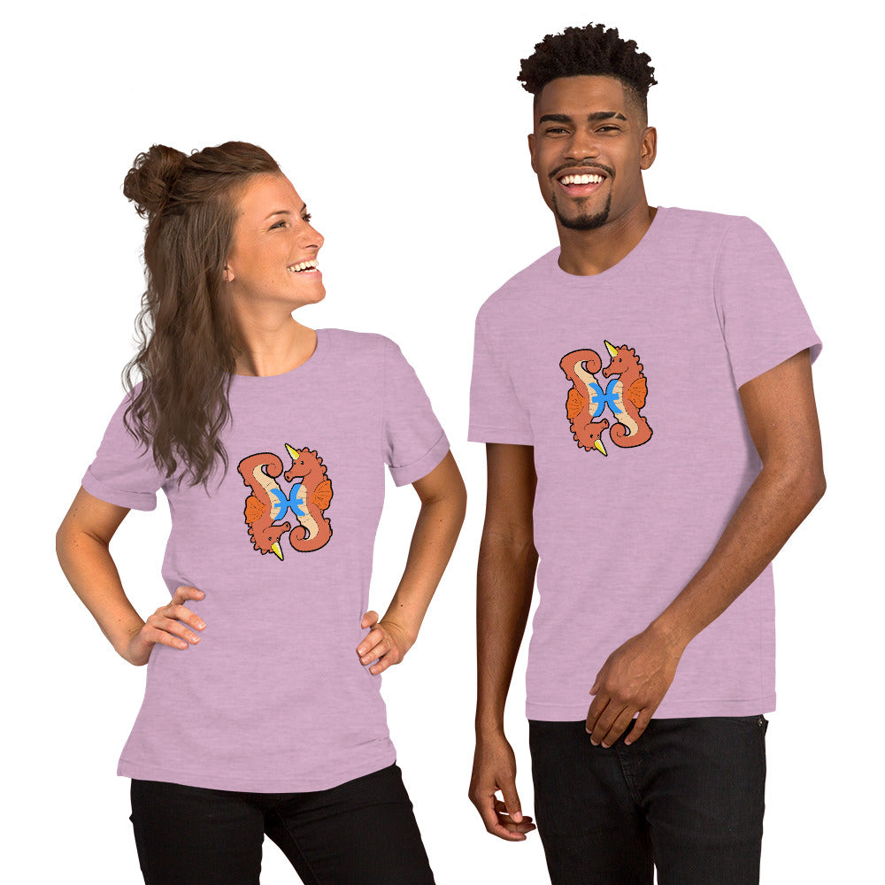Pisces Unicorn Short-Sleeve Unisex T-Shirt by #unicorntrends