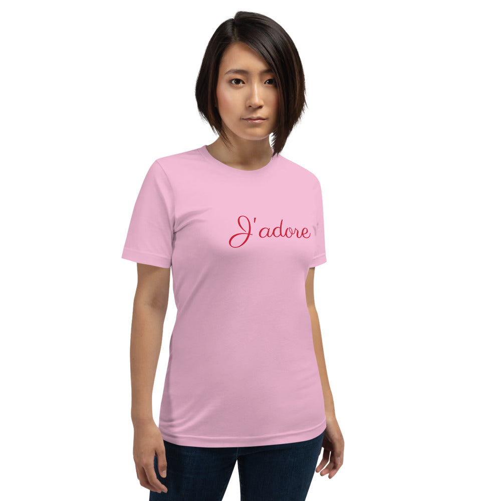 J'adore Short-Sleeve Unisex T-Shirt by #unicorntrends