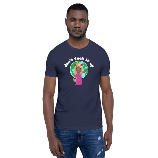 Ru'nicorn Don't F*ck Up the Earth T-Shirt by Sovereign