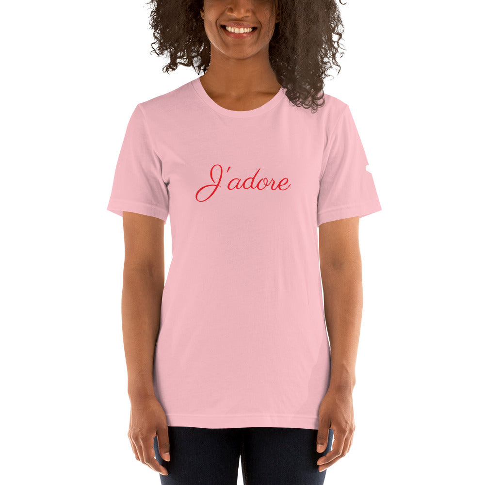 J'adore Short-Sleeve Unisex T-Shirt by #unicorntrends