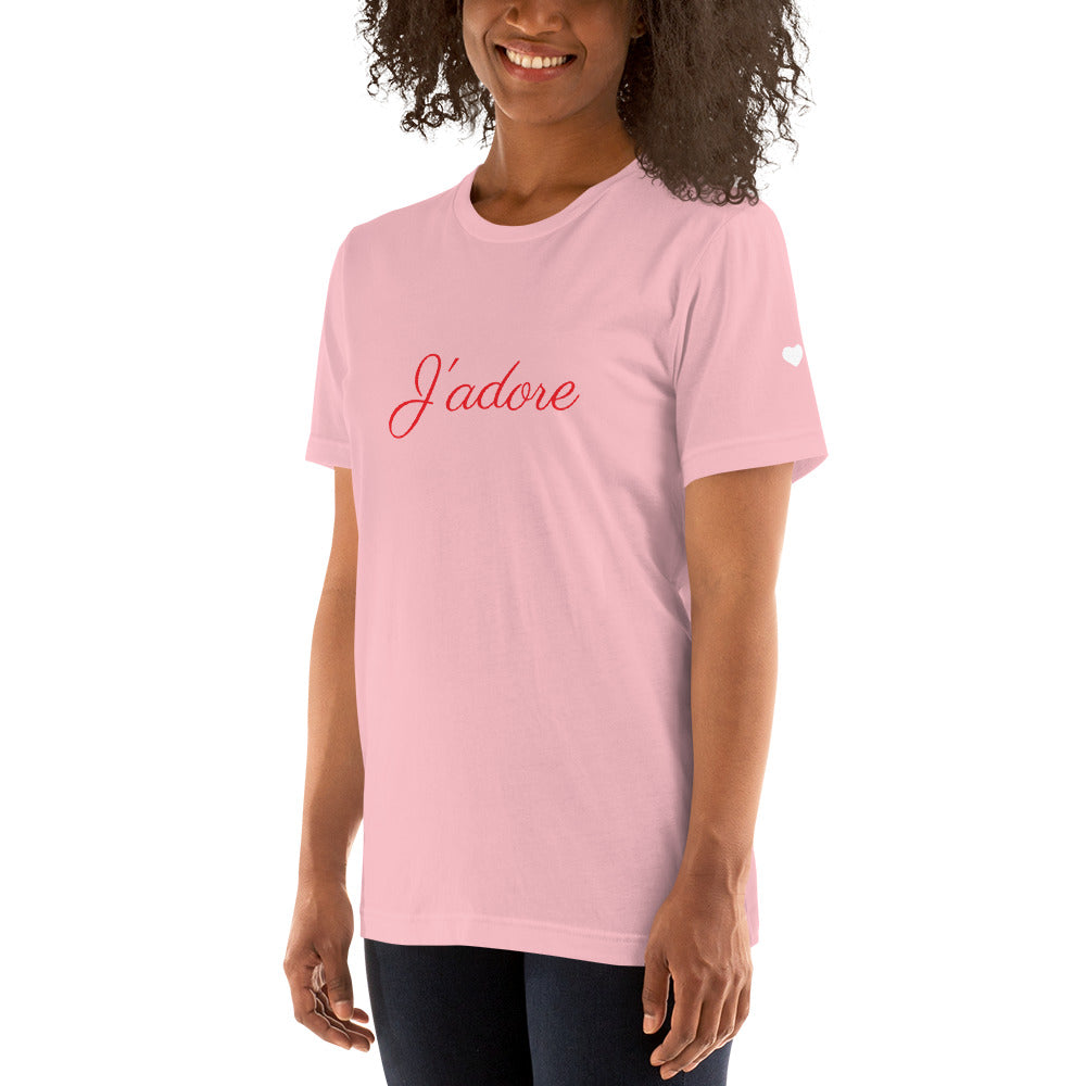 J'adore Short-Sleeve Unisex T-Shirt by #unicorntrends