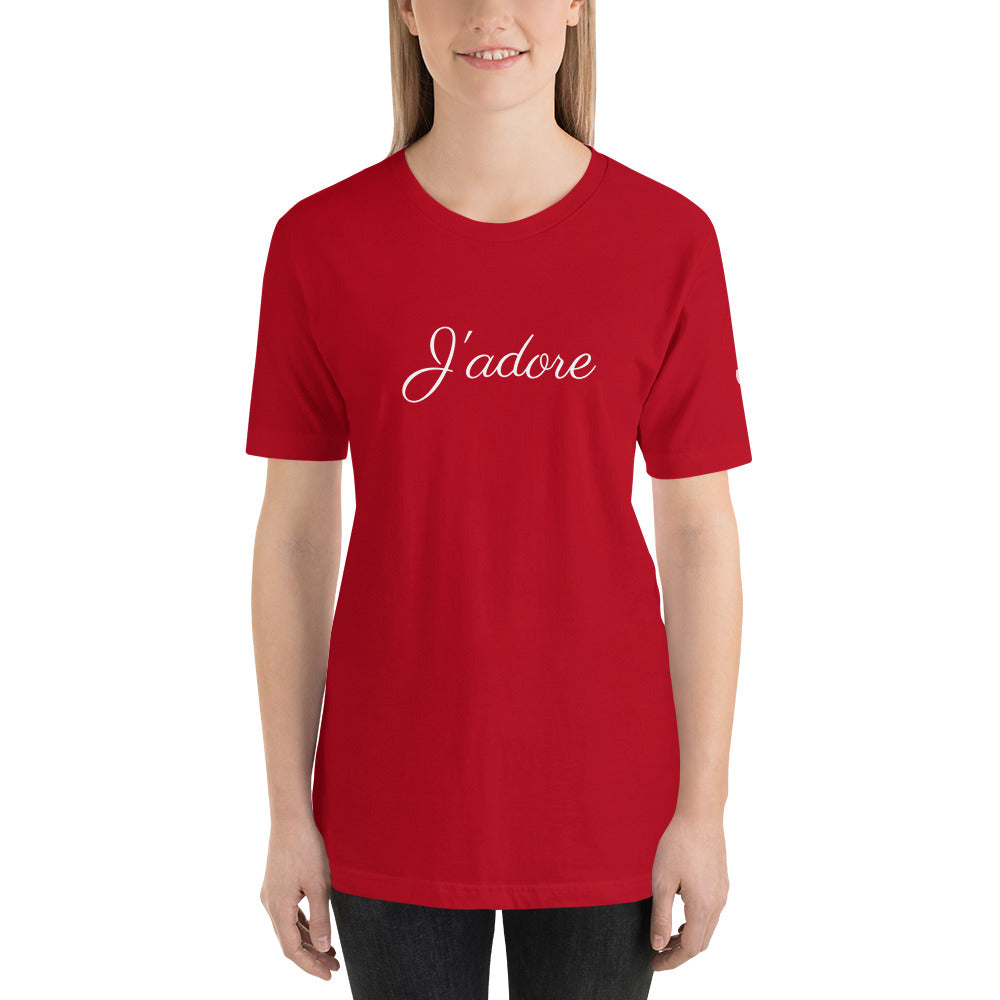 J'adore Short-Sleeve Unisex T-Shirt by #unicorntrends