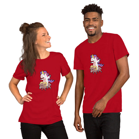 Aries Unicorn Short-Sleeve Unisex T-Shirt by #unicorntrends