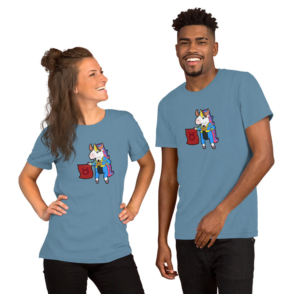 Taurus Unicorn Short-Sleeve Unisex T-Shirt by #unicorntrends