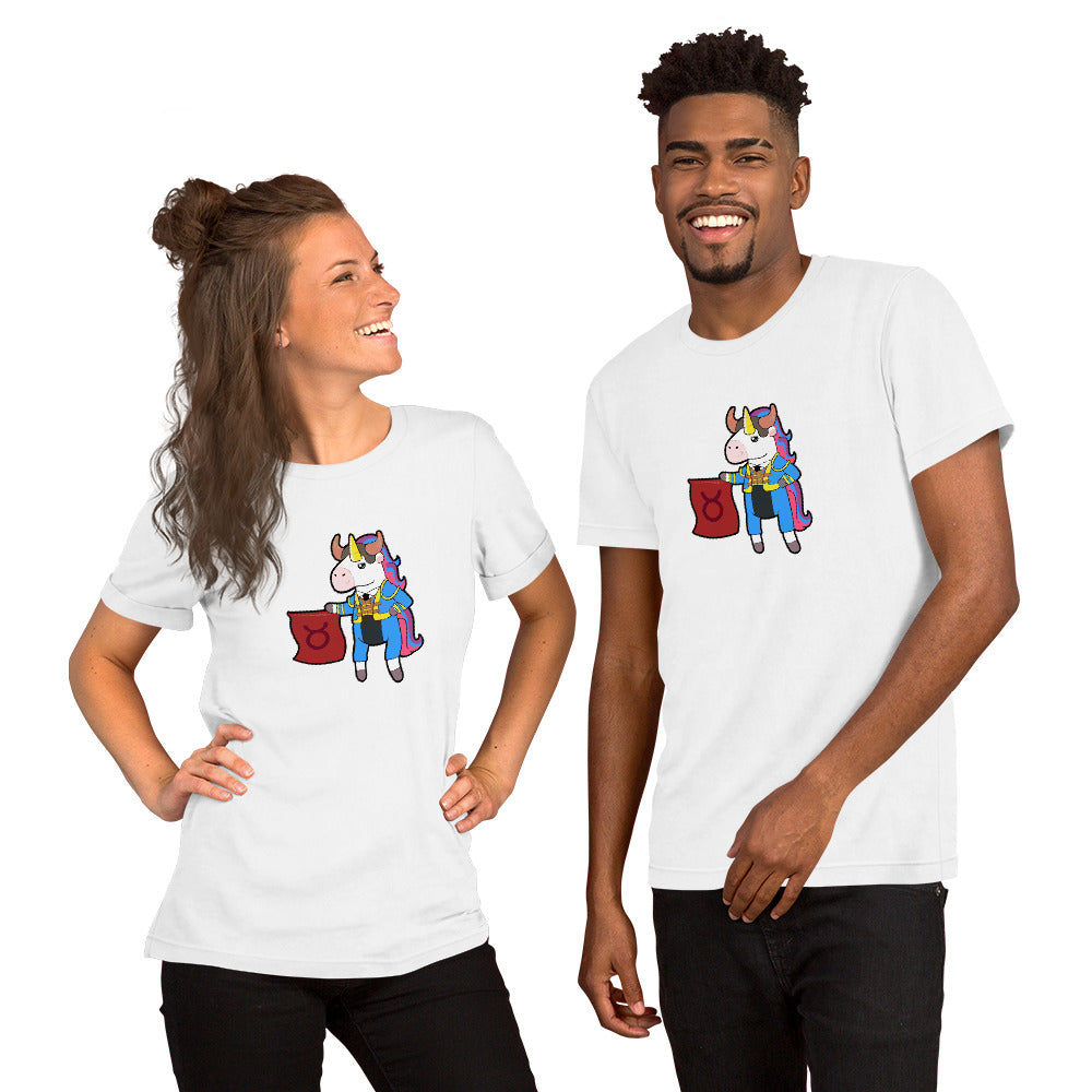 Taurus Unicorn Short-Sleeve Unisex T-Shirt by #unicorntrends