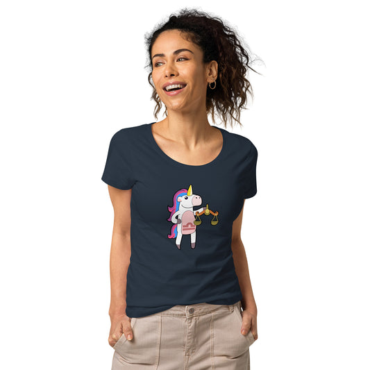 Libra Unicorn Women’s Basic Organic T-shirt