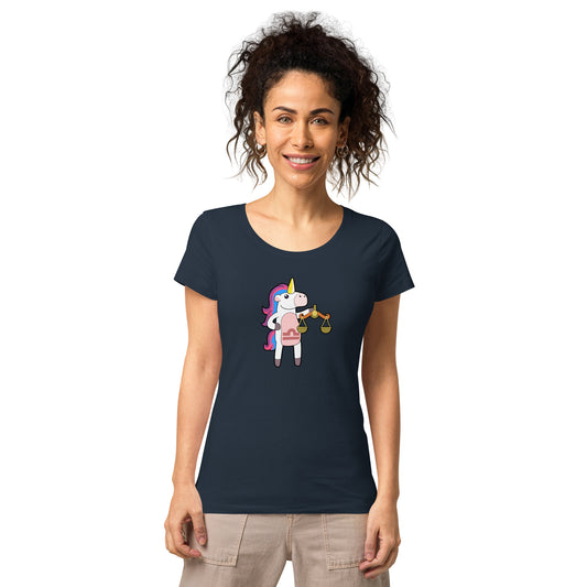 Libra Unicorn Women’s Basic Organic T-shirt