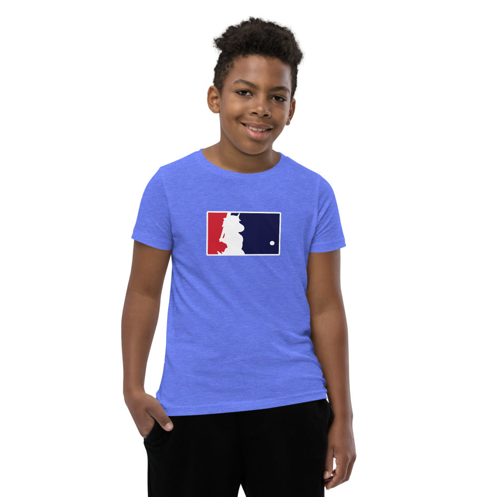 Unicorn Baseball Youth Short Sleeve T-Shirt by Sovereign