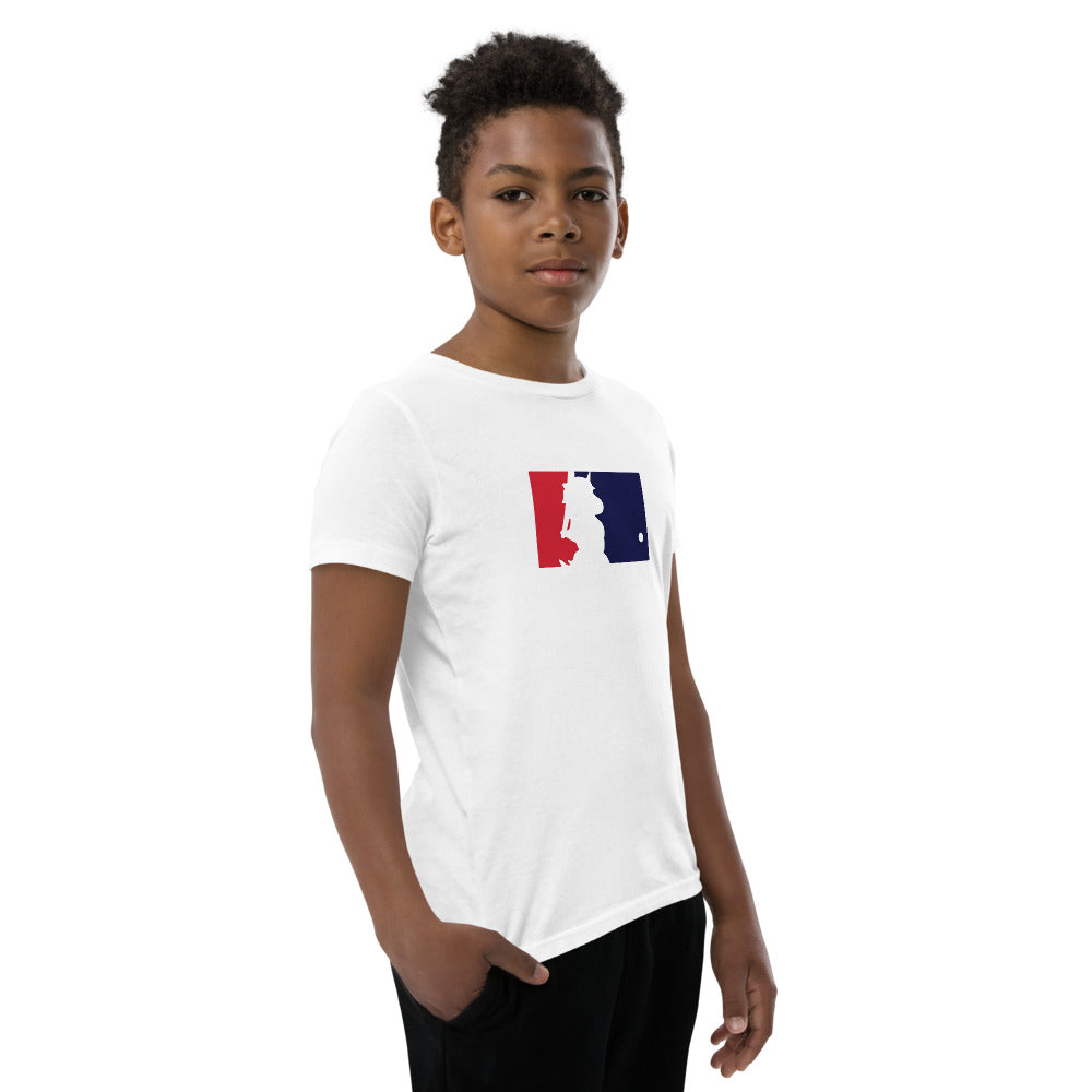 Unicorn Baseball Youth Short Sleeve T-Shirt by Sovereign