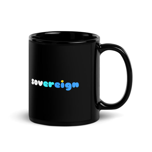 Wicked Queen Unicorn Black Glossy Mug