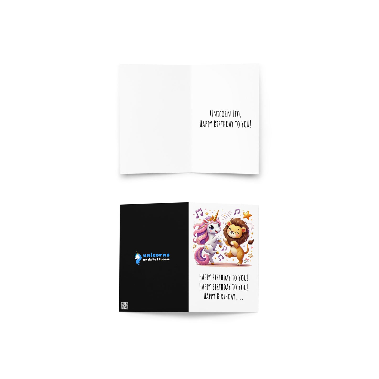 Happy Birthday Unicorn Leo Birthday Card