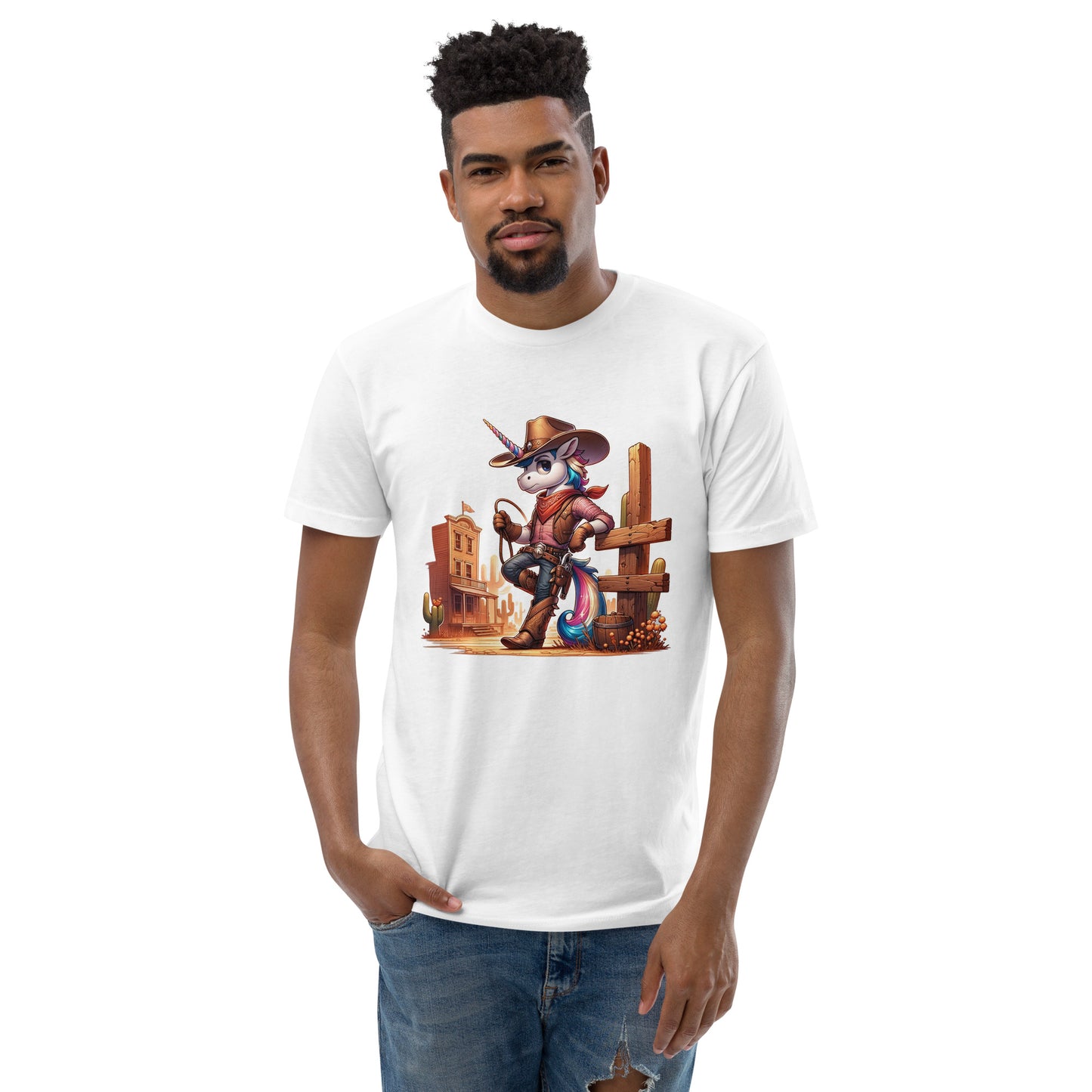 Unicorn Cowboy Short Sleeve T-shirt