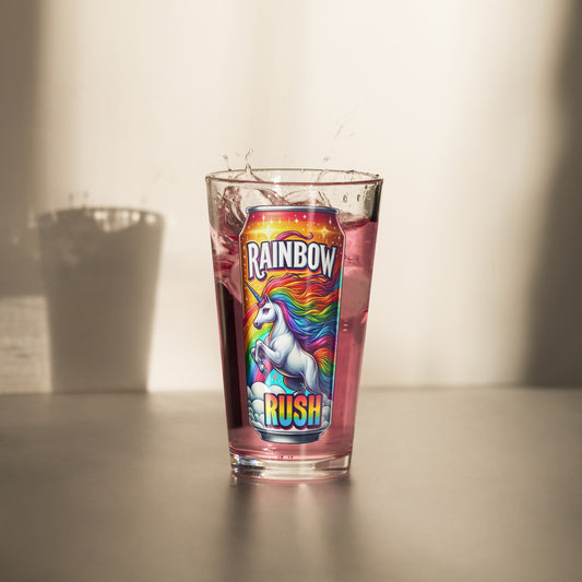 Rainbow Rush Unicorn Soda Glass