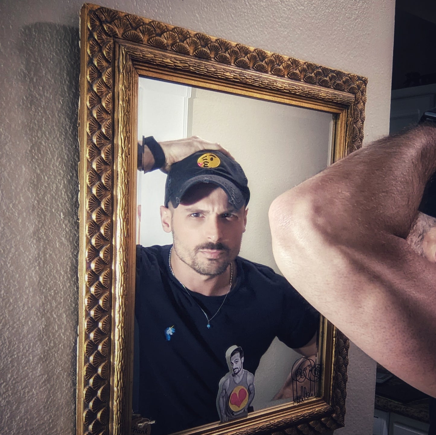 Kissy Face Distressed Dad Hat by #unicorntrends