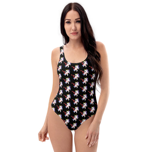 Cancer Unicorn One-Piece Swimsuit by #unicorntrends