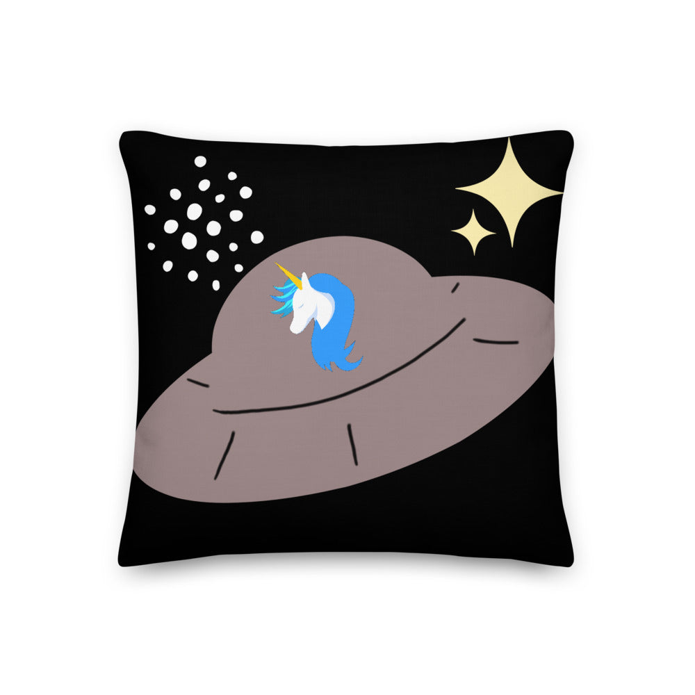 Out of This World 2 Alien Premium Pillow by #unicorntrends