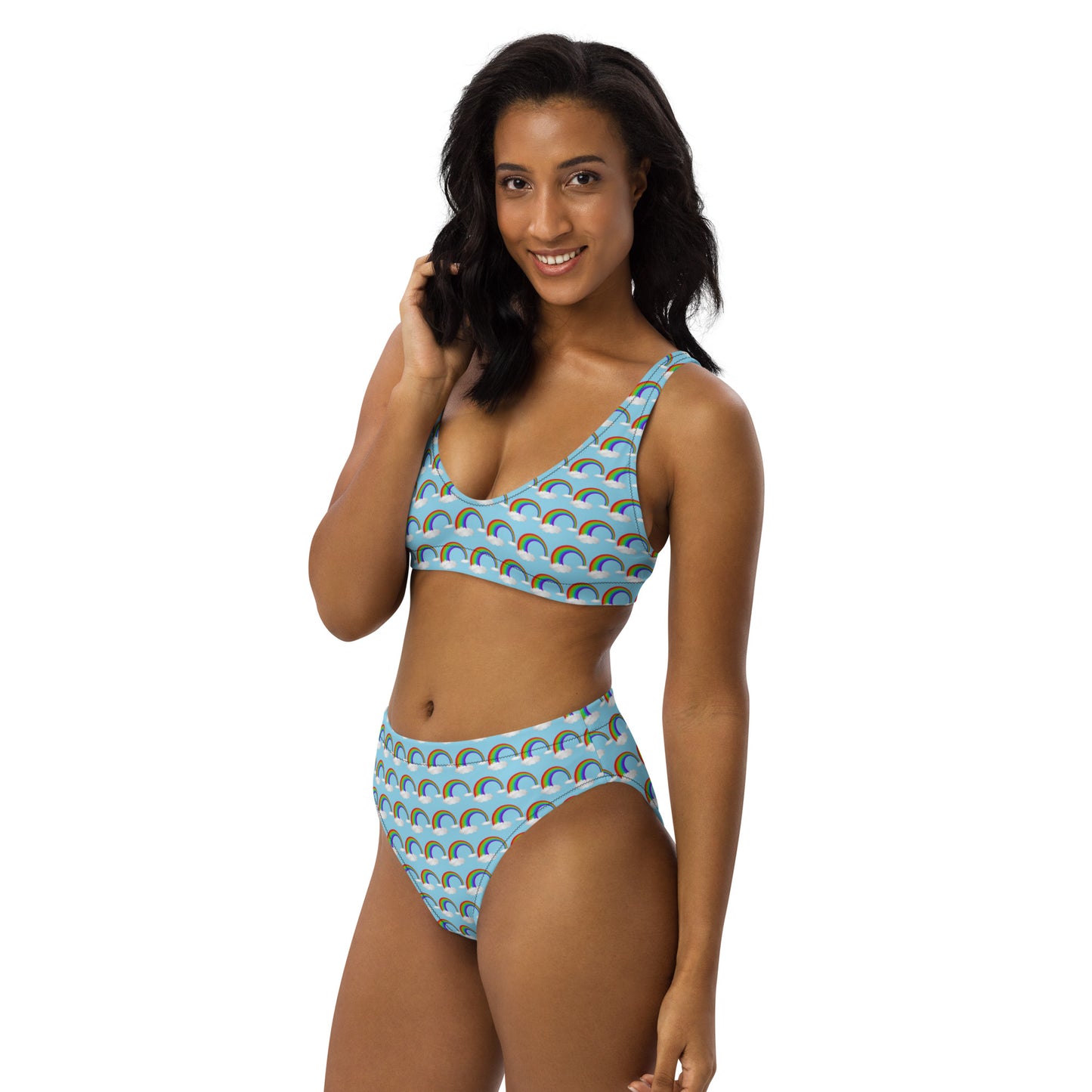 Pride Rainbow Recycled High-Waisted Bikini by Sovereign