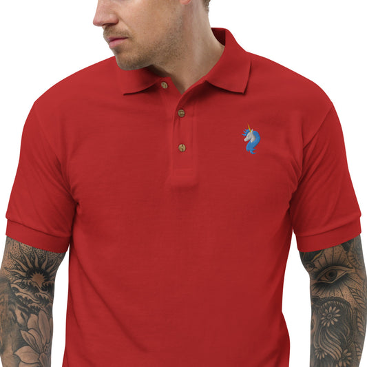 Logo Embroidered Polo Shirt by #unicorntrends