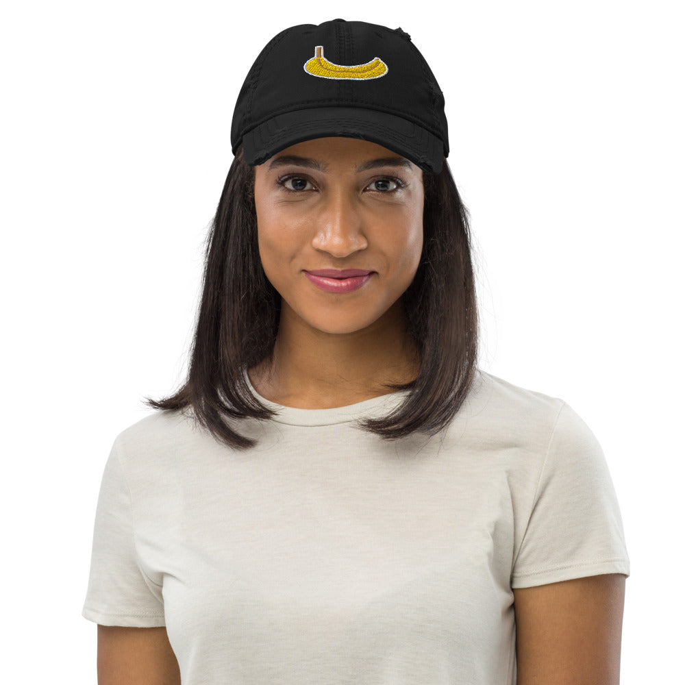 Banana Distressed Dad Hat by #unicorntrends