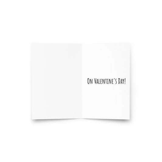 Valentine's Kisses Greeting Card by #unicorntrends