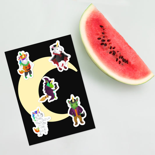 Monster Mash Unicorn Sticker Set