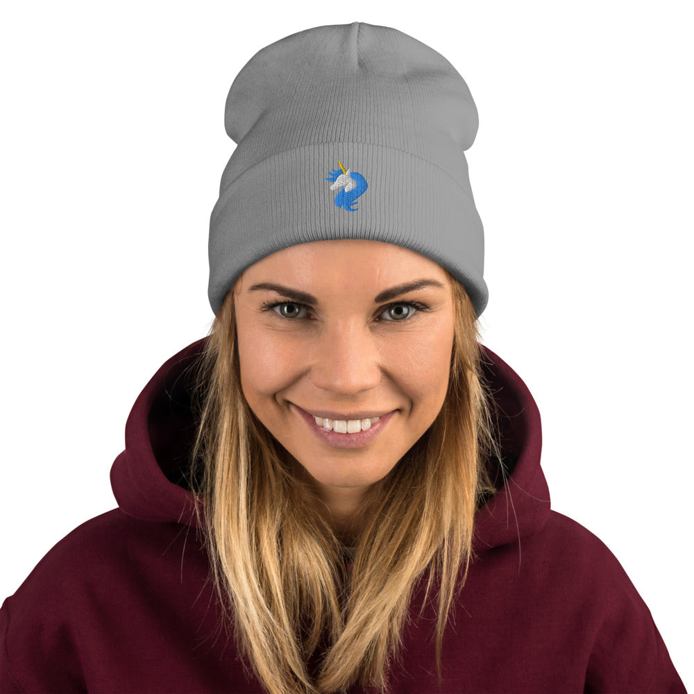 Unicorn Logo Embroidered Beanie by #unicorntrends