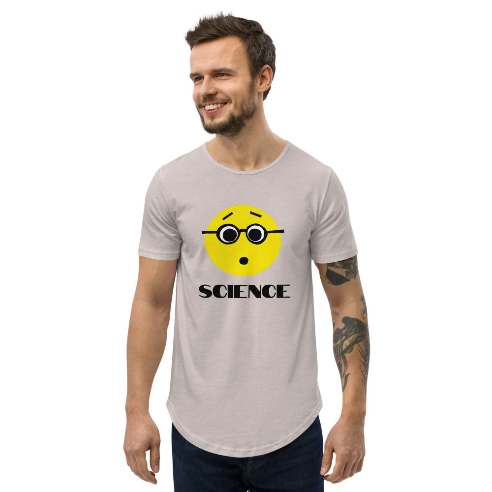 Science Nerd Men's Curved Hem T-Shirt by #unicorntrends