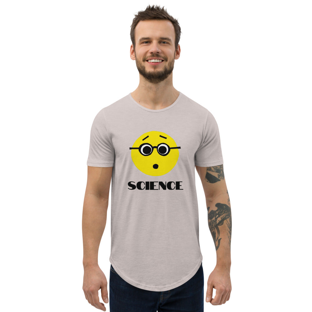 Science Nerd Men's Curved Hem T-Shirt by #unicorntrends