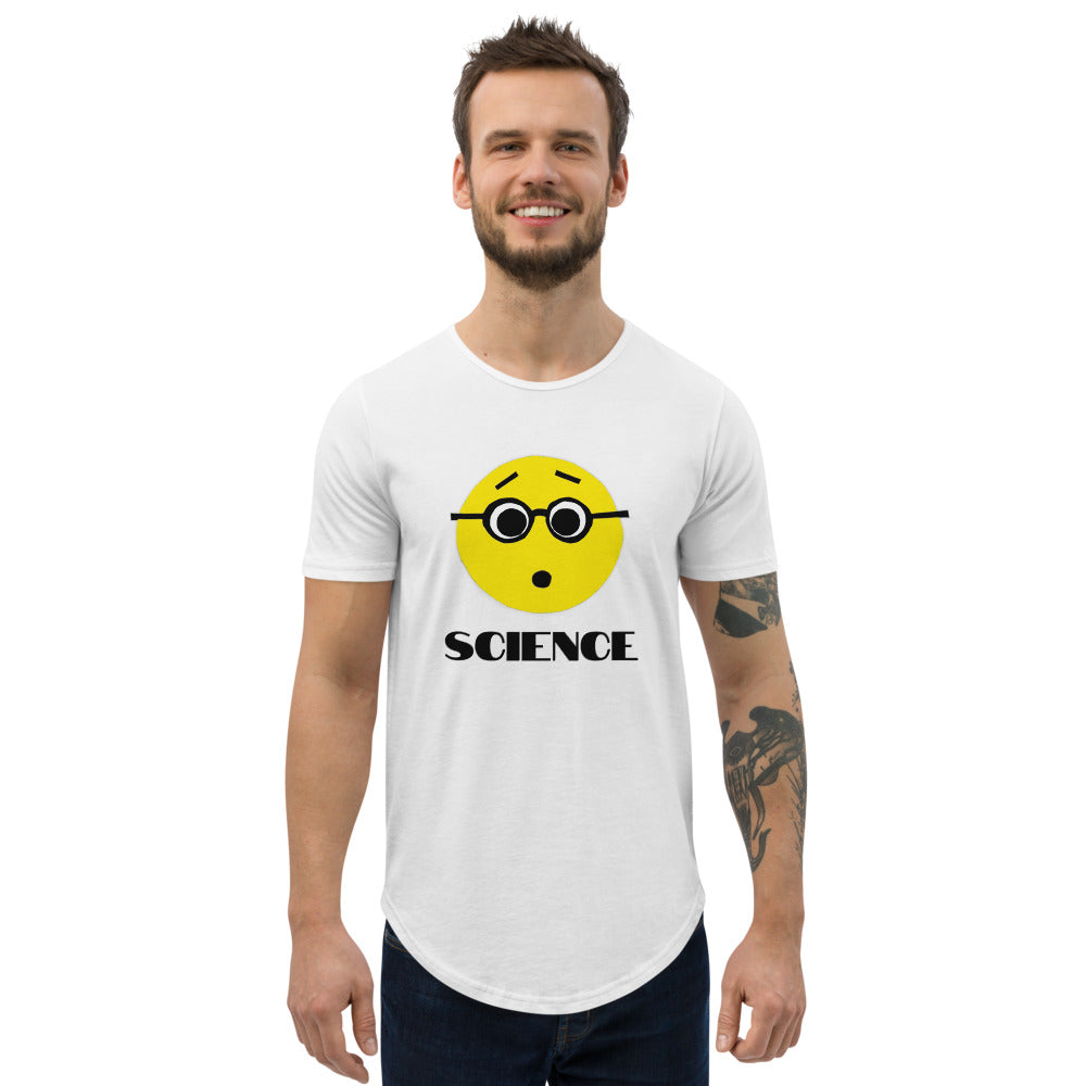 Science Nerd Men's Curved Hem T-Shirt by #unicorntrends