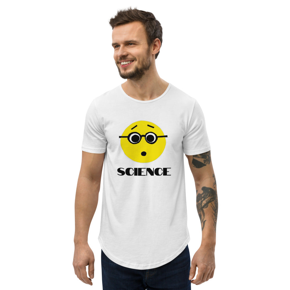 Science Nerd Men's Curved Hem T-Shirt by #unicorntrends