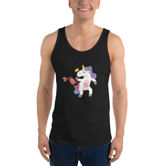 Cancer Unicorn Unisex Tank Top by #unicorntrends