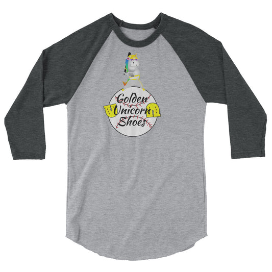 Unicorn Baseball League Golden Unicorn Shoes Team Shirt by Sovereign