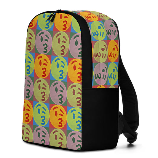 Kissy Face Emoji Pop Art Backpack by #unicorntrends