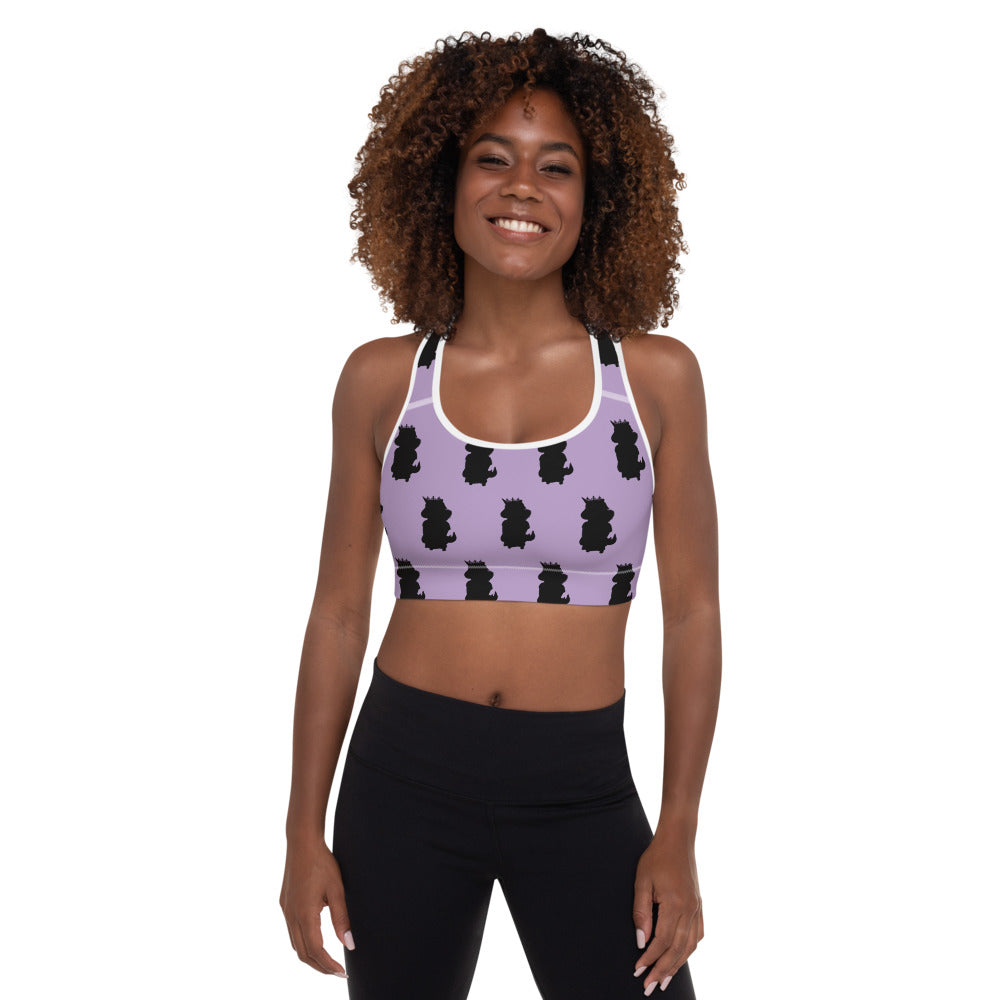 Unicorn Queen Padded Sports Bra by Sovereign