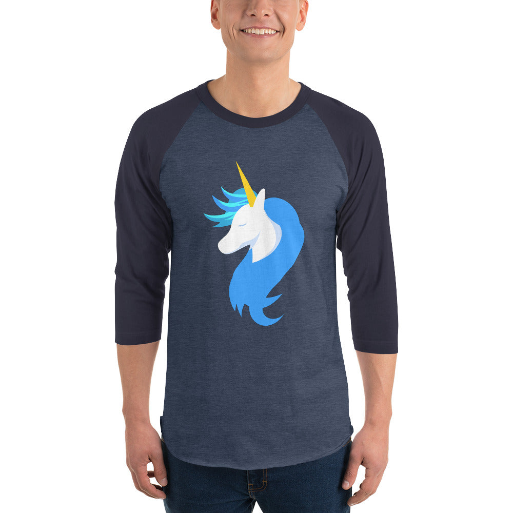 Logo 3/4 Sleeve Shirt by #unicorntrends