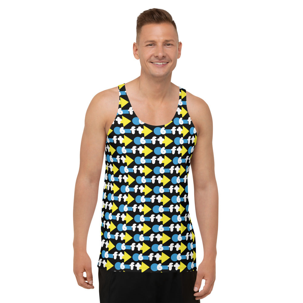 Six Feet Please All Over Unisex Tank Top