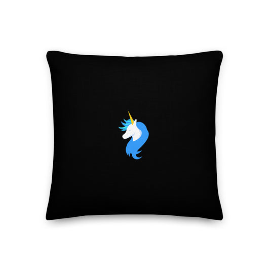 Kissy Face Emoji Pop Art Premium Pillow by #unicorntrends