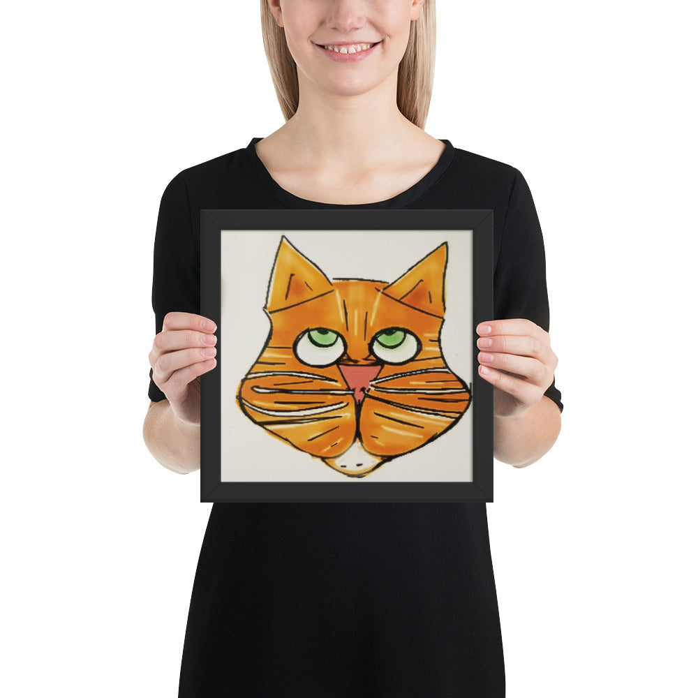 Things that Rhyme with Orange Cat 10x10 Poster